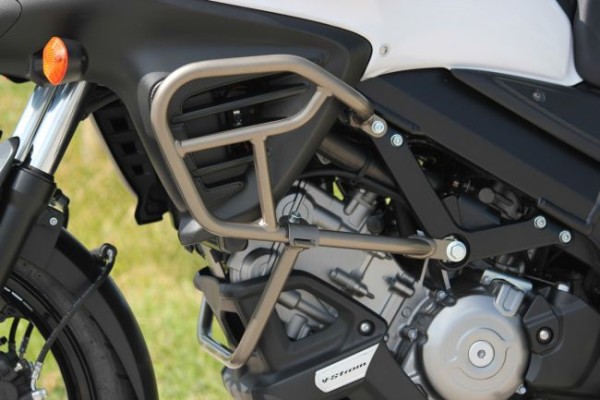 Motorsteun, titanium/goud voor Suzuki V-Strom 650 BJ. 2012-2016