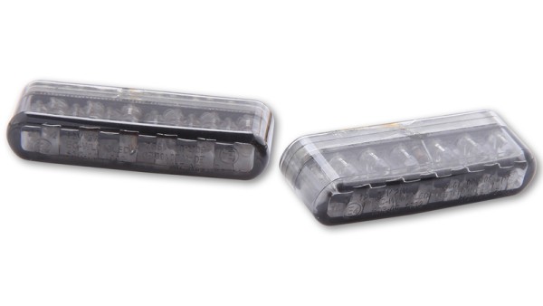 HIGHSIDER Smart Shorty LED knipperlichtmodule lens rookgrijs (paar), voor & achter