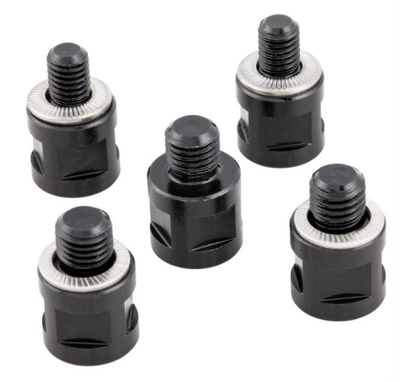 RIZOMA "Direct Mount" spiegeladapter voor Vespa, zwart geanodiseerd