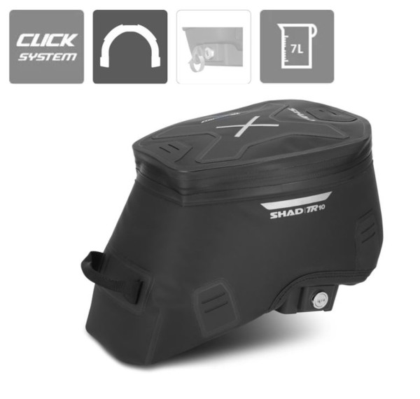Shad tanktas 7 l, Click-systeem, waterdicht en afsluitbaar