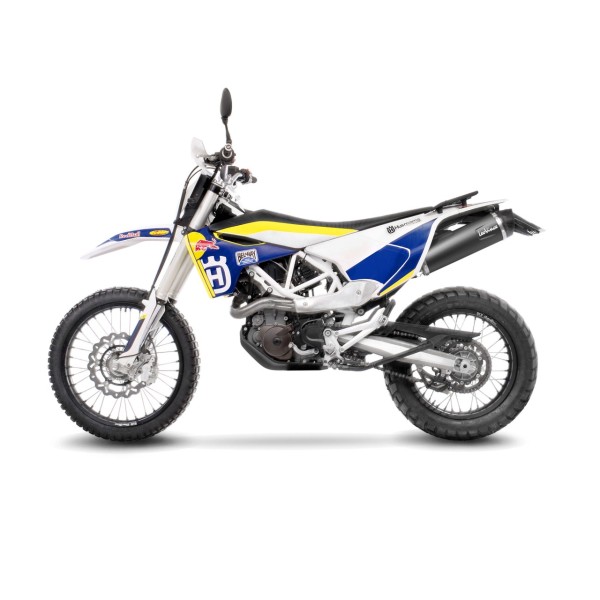 LeoVince uitlaatsysteem SBK Nero voor Husqvarna 701 Enduro /Supermoto, zwart, slip on, E-certificaat