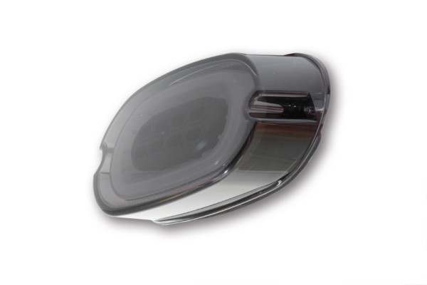 HIGHSIDER slim LED-achterlicht zwart HD Style, E-keurmerk (1pc)