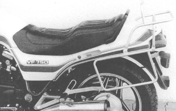 Buisvormige bagagedrager topkoffer en zijkoffer zwart voor Honda VF 750 S (82-84)