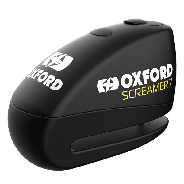 Oxford Screamer 7 remschijfslot met alarm Ø7mm zwart