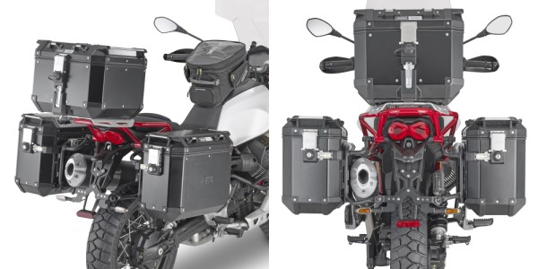 Zijtasdrager ONEFIT verwijderbaar voor Moto Guzzi V85 TT (Bj.19-) Givi