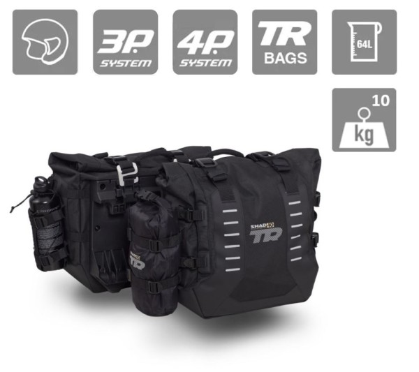 Shad zijtassenset Terra Adventure TR40 X0TR401 (2x 32 l), zwart 495x418x282 mm