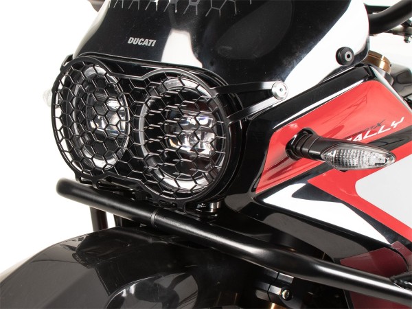 Lampbeschermer zwart voor Ducati Desert X Rally (24-) Hepco & Becker