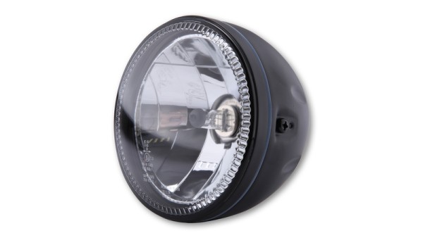 HIGHSIDER pro 5 3/4 inch hoofdkoplamp Skyline H4 zwarte LED parkeerlichtring, E-goedgekeurd (1pc)