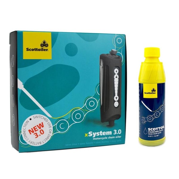 Scottoiler XSystem 3.0 + 250 ml Standaard Blauw (0-30°C)