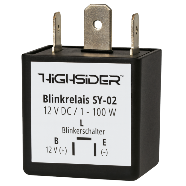 HIGHSIDER smart SY-02 knipperlichtrelais 3-polig, 12 VDC, 1-100 watt