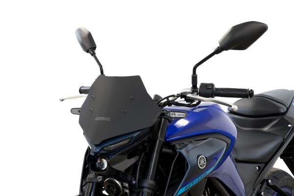 Laag windscherm, matzwart, voor de Yamaha MT-03 (22-)