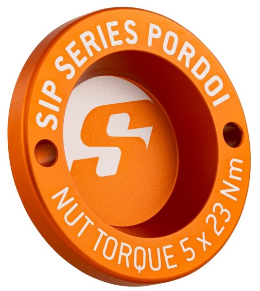 Stofhoes 12" velg vooraan voor Vespa GTS/GTS Super/GTV/GT 125-300ccm, mat oranje