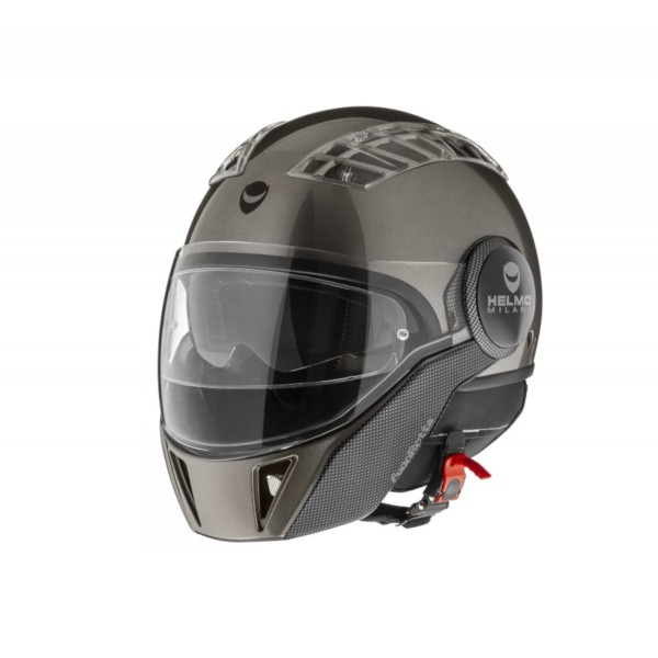 Helmo Milano Full Jet Helm, FuoriRotta, glanzend grijs