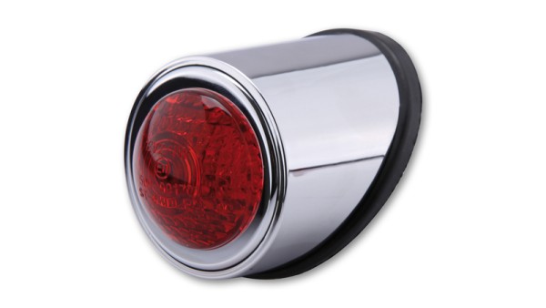 HIGHSIDER smart Old School Type 1 LED achterlicht chroom E-keurmerk (1pc)