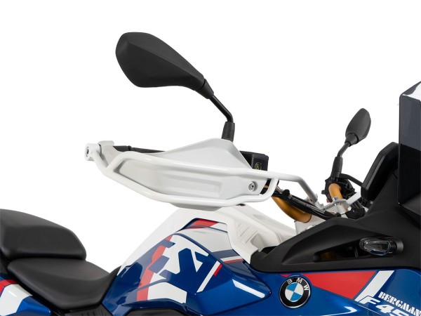 Set witte handvatbeschermers voor BMW F 450 GS (25-) van Hepco & Becker