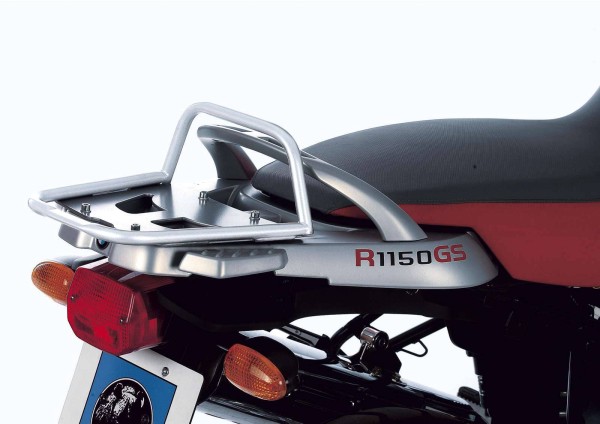Buisvormige bagagedrager topkoffer zilver voor BMW R 1150 GS Adventure (01-05) Hepco & Becker