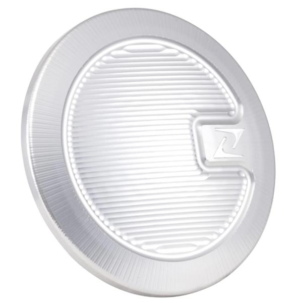 Stofkap remtrommel/wielnaaf voor Vespa, zilver