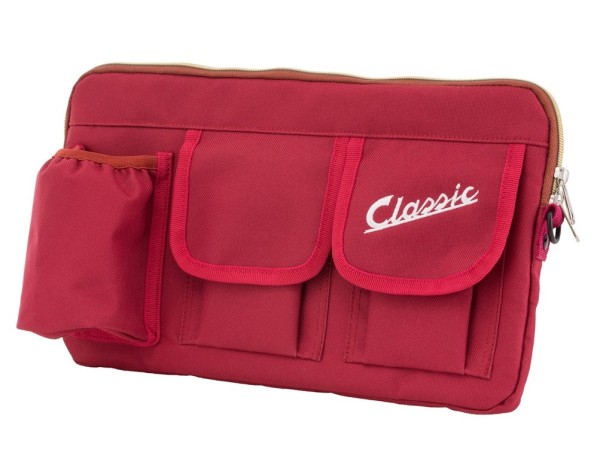 Classic"-tas voor bagageruimte/handschoenkastje Vespa - rood, nylon