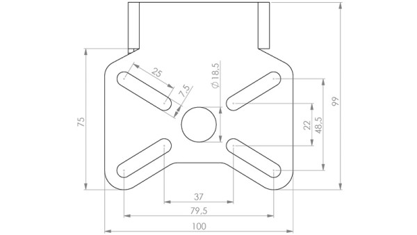 HIGHSIDER pro kentekenplaathouder Akron-RS Pro Universeel
